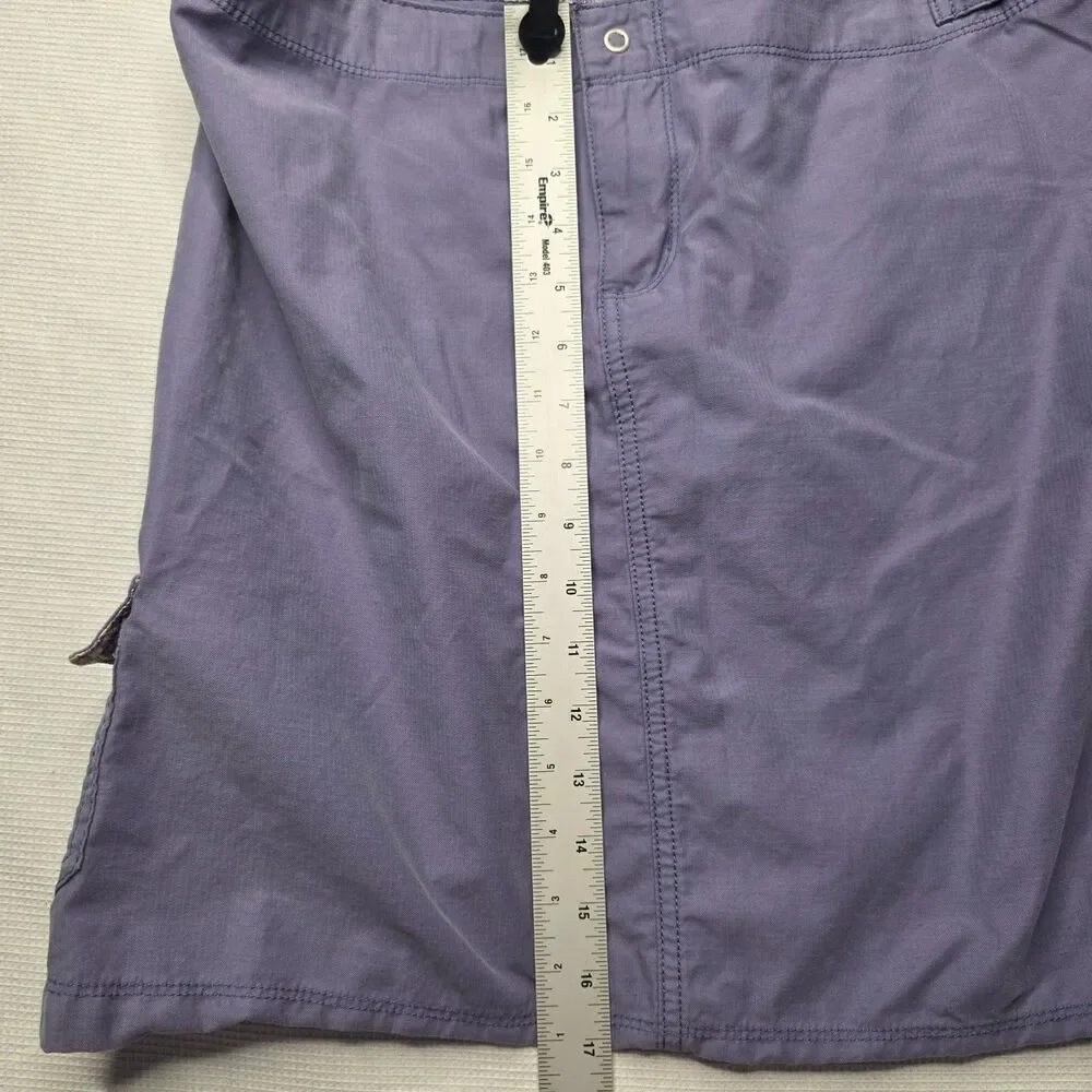 Horny Toad Cargo Skirt Women’s Size 12 Purple Pockets Athleisure Summer Travel